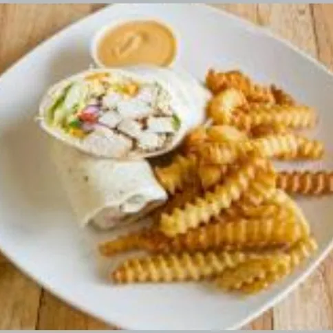 Chicken Wraps with Fries