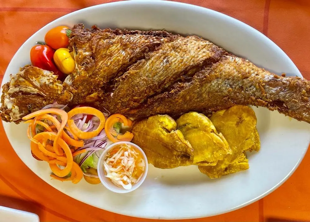 Fried Fish with 2 Sides